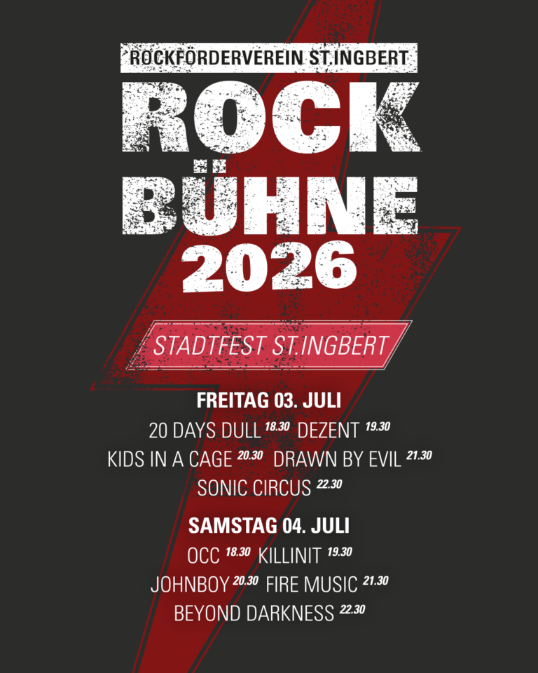Rockbühne 2026 Stadtfest St.Ingbert